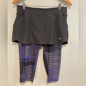 Nike Dri-FIT Gray and Black Leggings